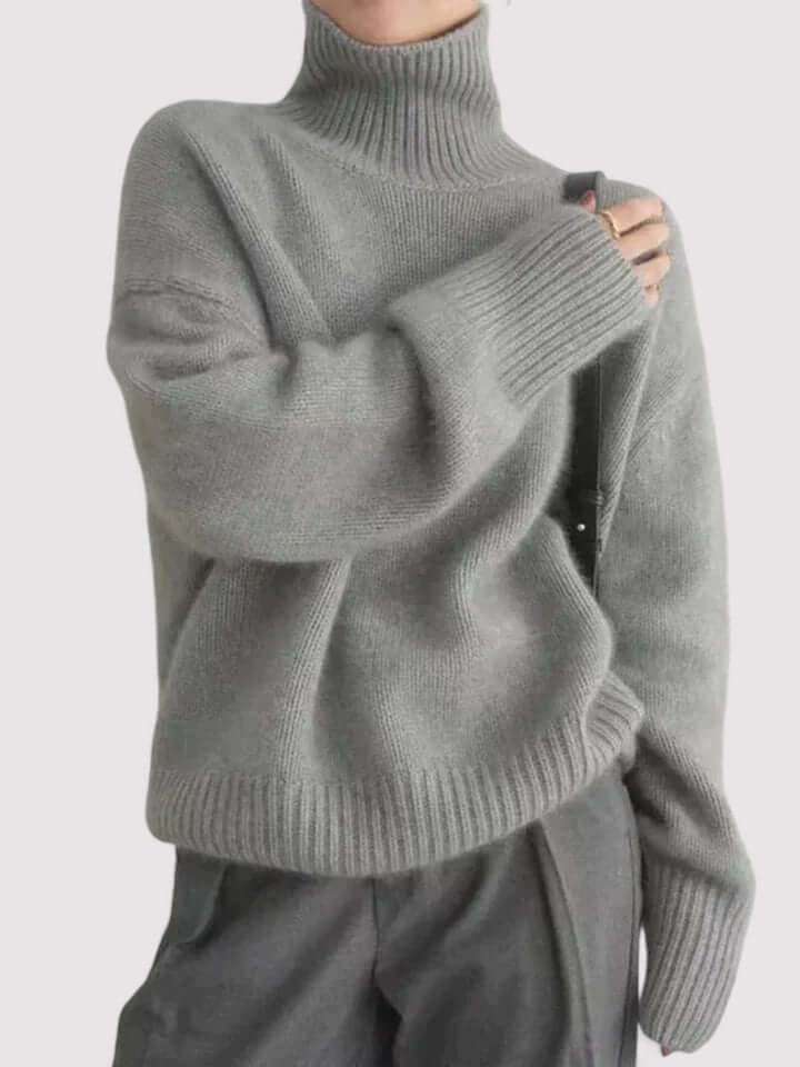 Emilia Cashmere Turtleneck Sweater