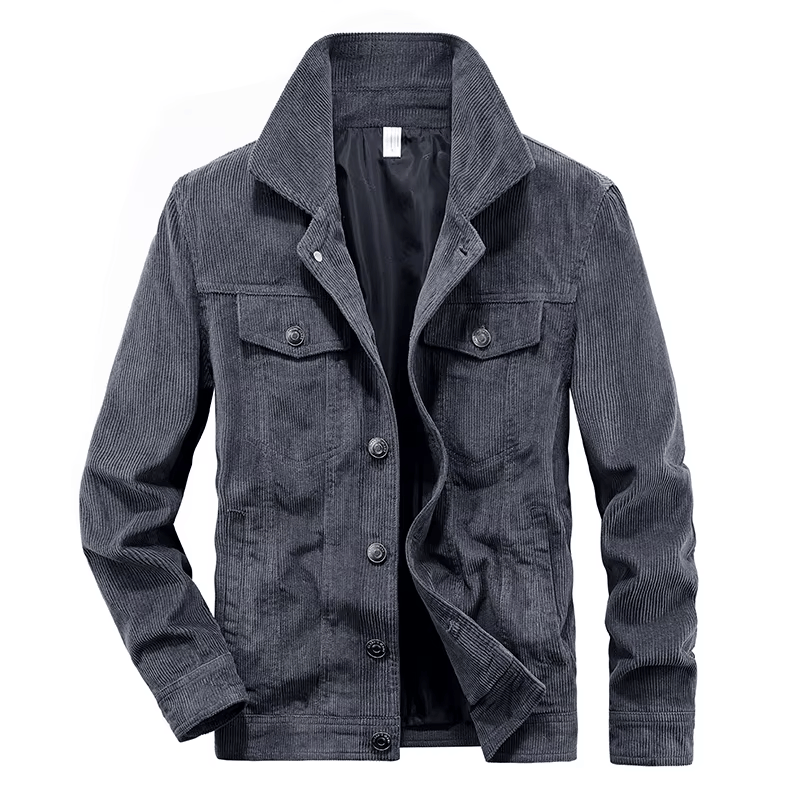 Vintage Corduroy Button-Up Jacket