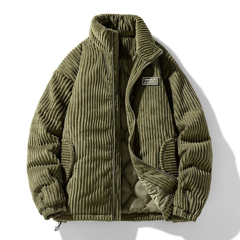 Bordeaux Quilted Corduroy Jacket