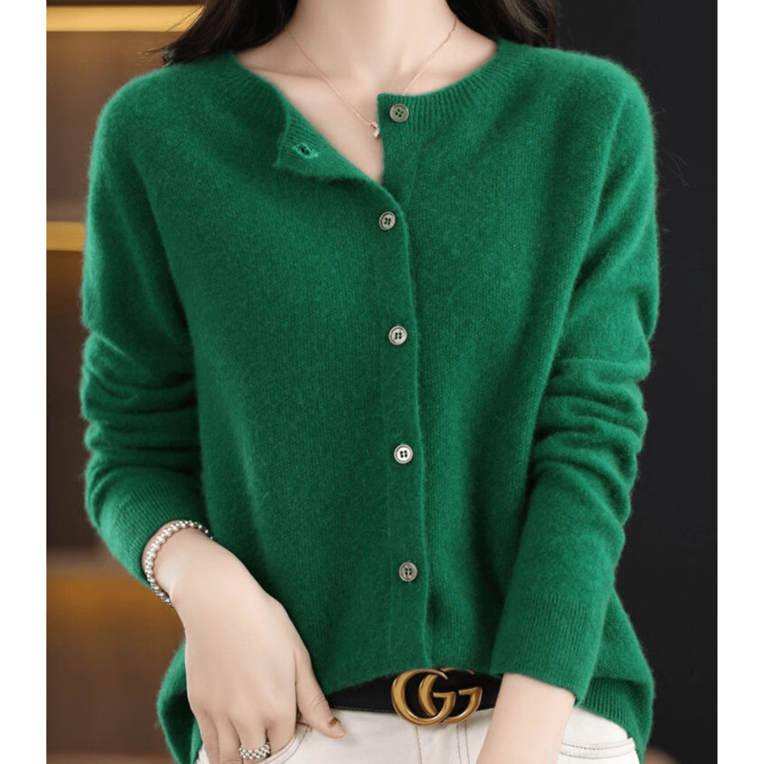 Livia Cashmere V-Neck Cardigan