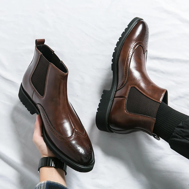 Davenport Leather Chelsea Boots