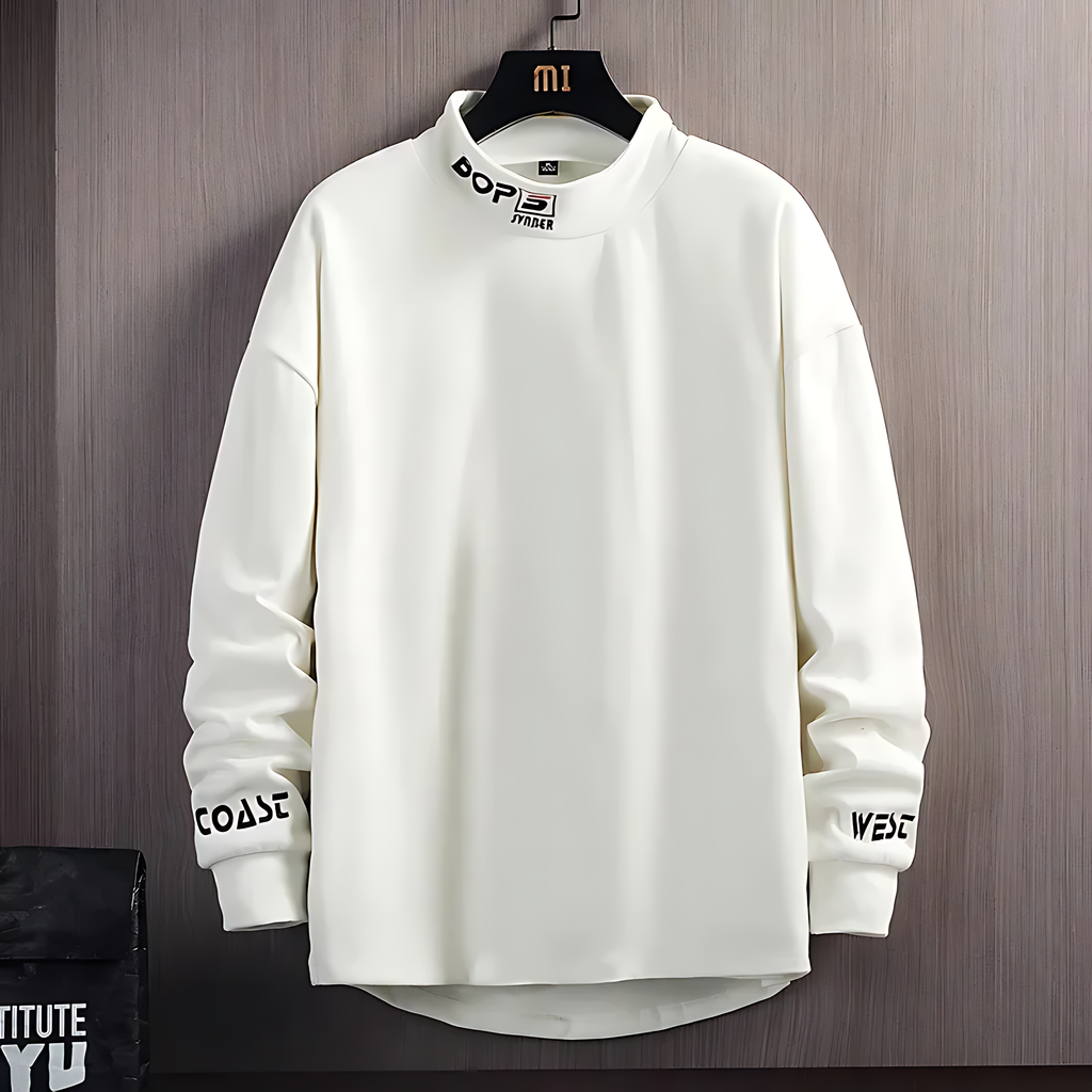 Milano Embroidered High Collar Hoodie