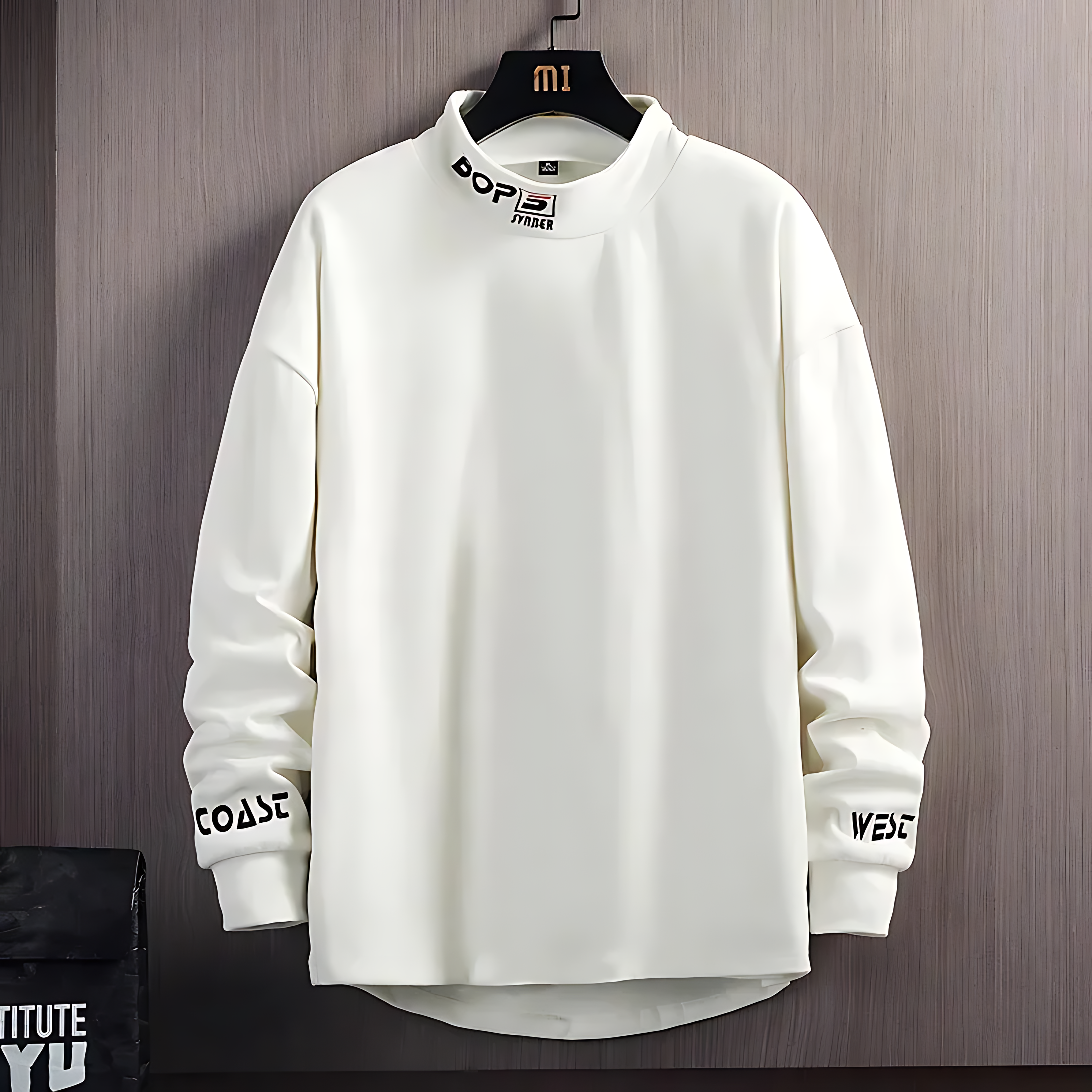 Milano Embroidered High Collar Hoodie