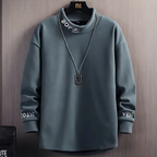 Milano Embroidered High Collar Hoodie