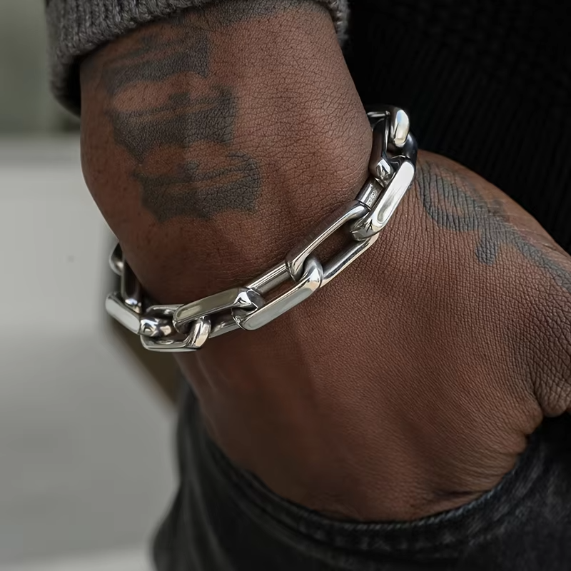 Men’s Titan Stainless Steel Chain Bracelet