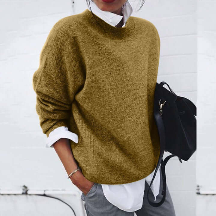 Aurelia Pure Cashmere Crewneck Sweater