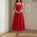 Allessandra Feminine Midi Dress