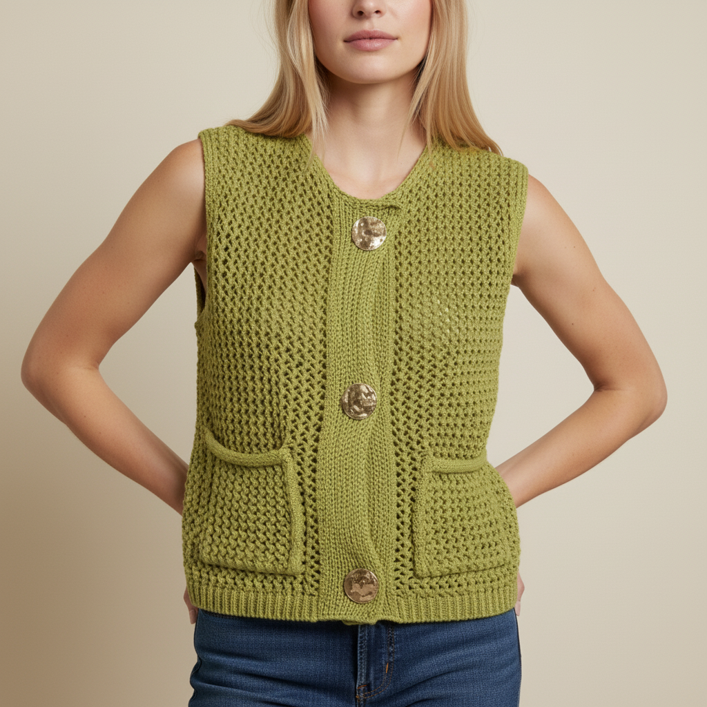Ismerie Soft Crochet Tank Top