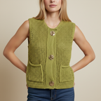 Ismerie Soft Crochet Tank Top