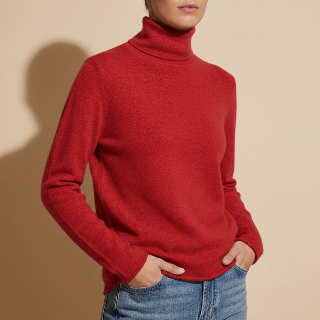 Ava Merino Wool Blend High Neck Sweater