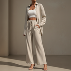 Elodie-Mae Two Piece Linen-Style Trouser Set