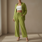 Elodie-Mae Two Piece Linen-Style Trouser Set