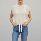 Riley Oversized Chunky Cable Knit Top