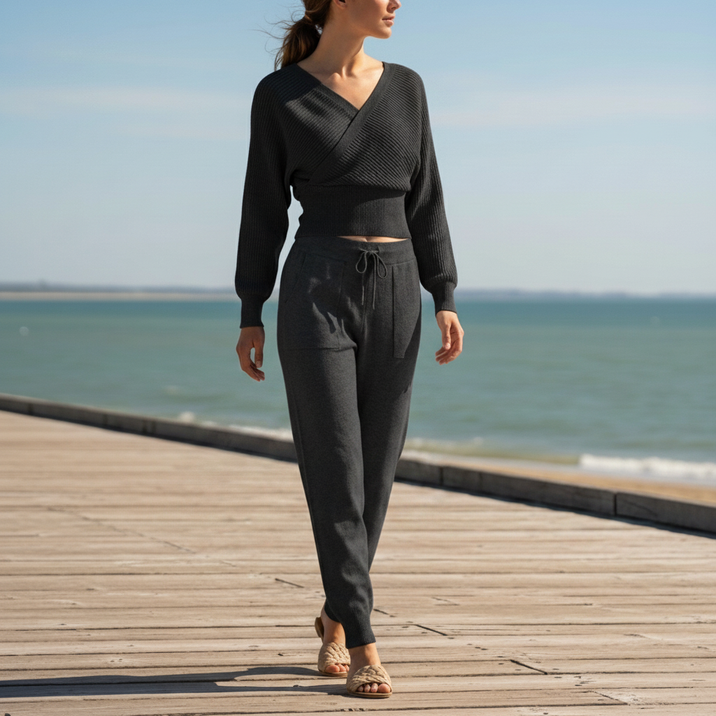 Tia-Rose Two Piece Trouser Set