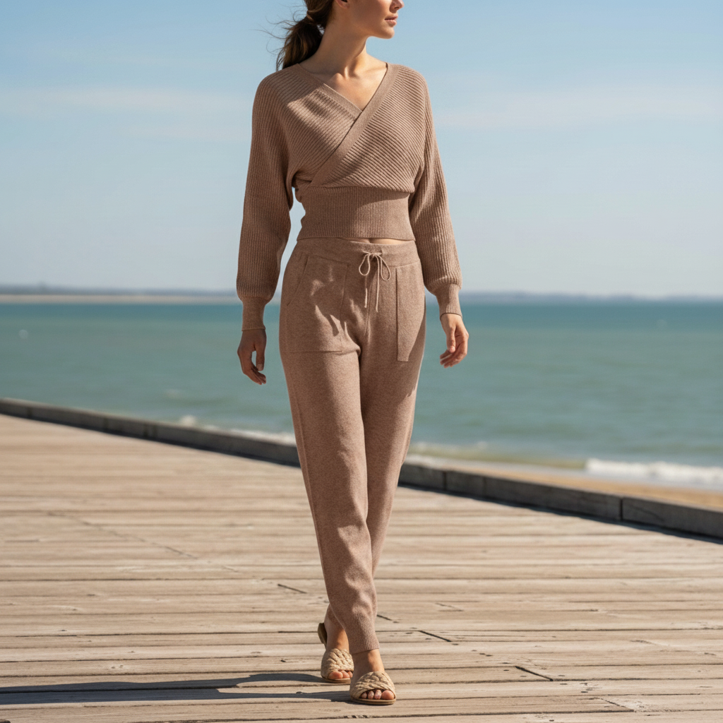 Tia-Rose Two Piece Trouser Set