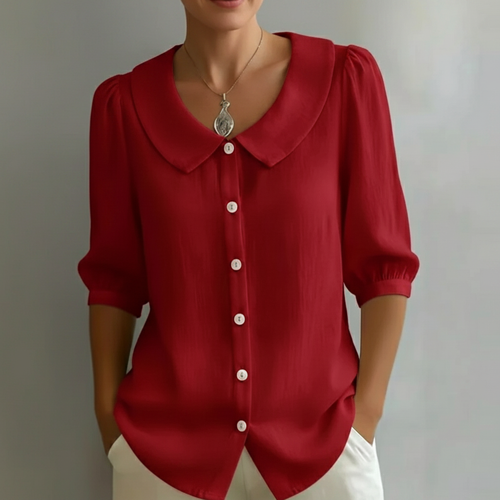 Savannah  Feminine Linen-Style Shirt