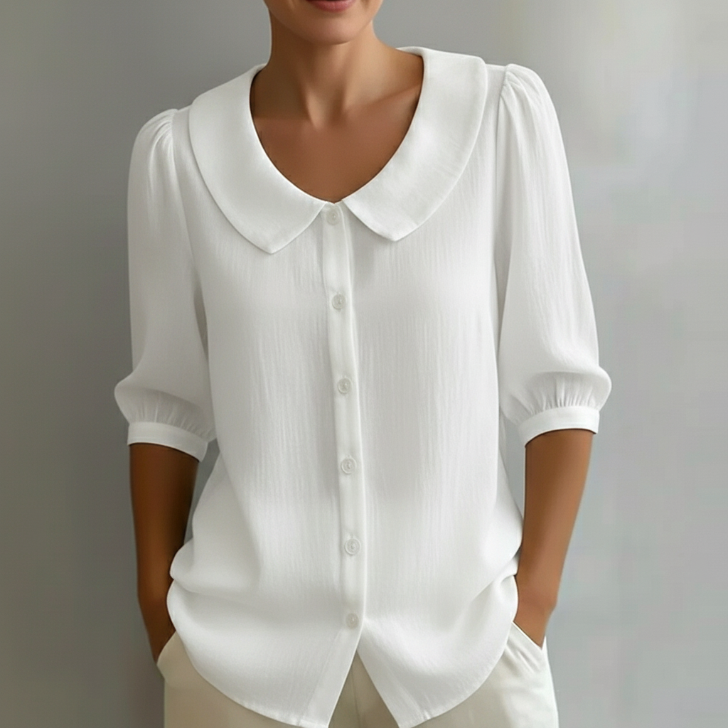 Savannah  Feminine Linen-Style Shirt