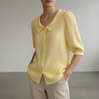 Savannah  Feminine Linen-Style Shirt