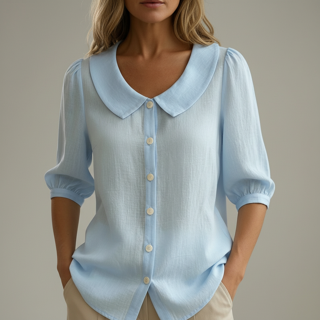 Savannah  Feminine Linen-Style Shirt