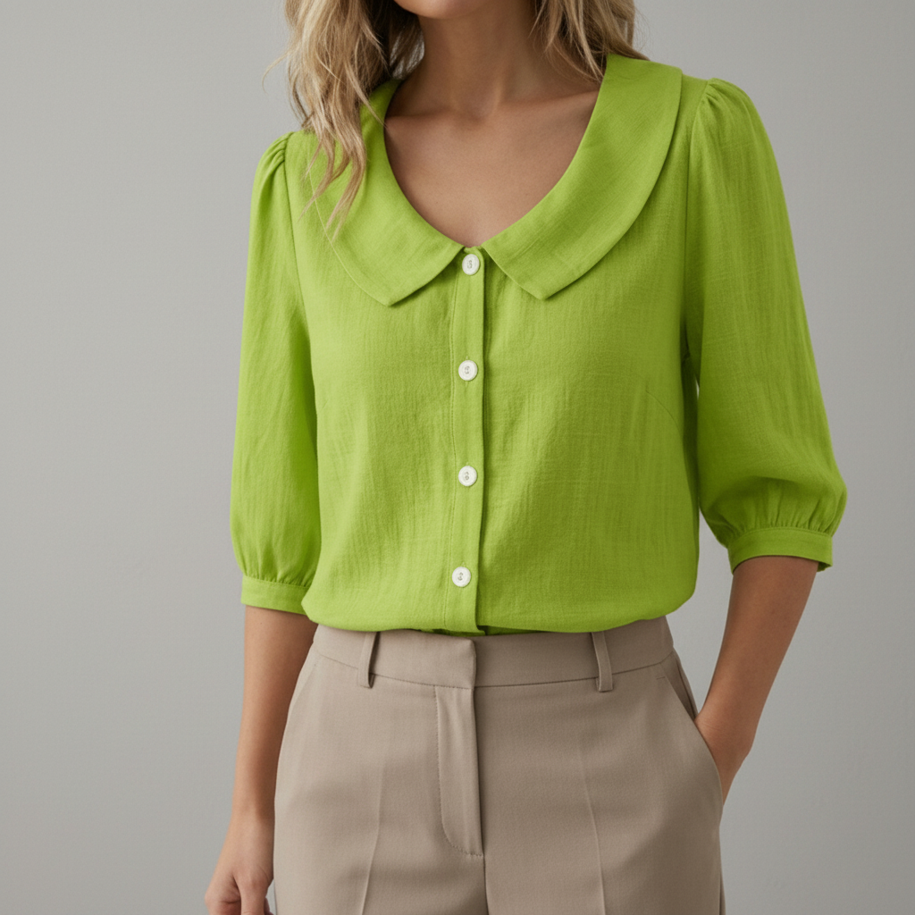 Savannah  Feminine Linen-Style Shirt