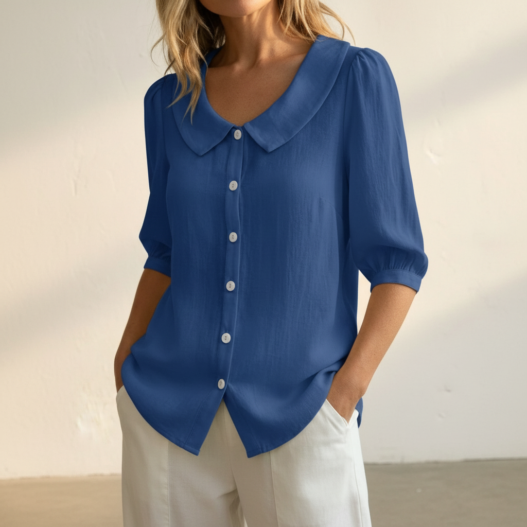 Savannah  Feminine Linen-Style Shirt