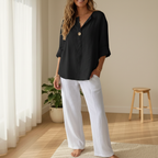 Tallulah Linen-Style Relaxed Overshirt
