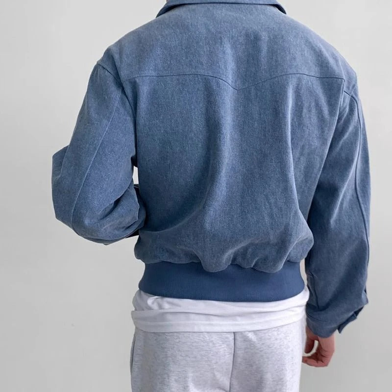 Harlow Smooth Suede Bomber Jacket