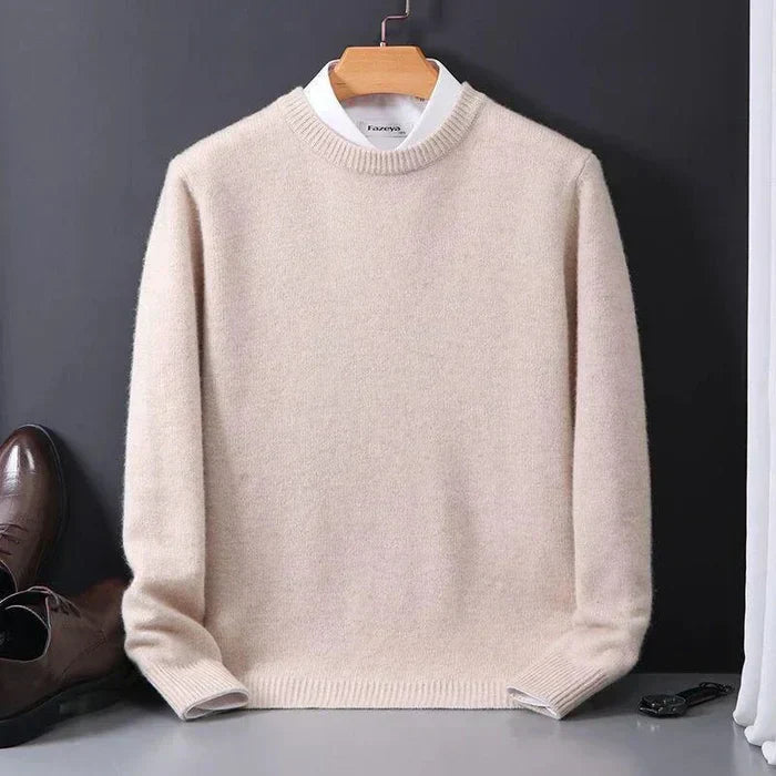 Men’s Cashmere Crewneck Relaxed Fit Sweater