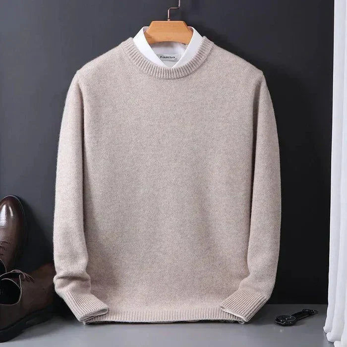 Men’s Cashmere Crewneck Relaxed Fit Sweater
