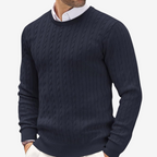 Men’s Classic Cashmere Cable Knit Sweater