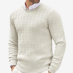 Men’s Classic Cashmere Cable Knit Sweater