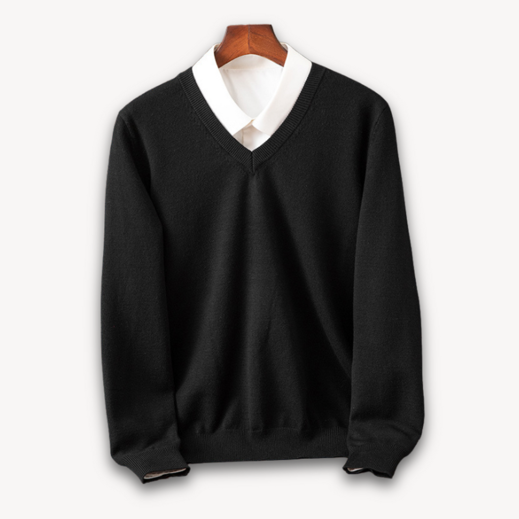 Men’s Premium Cashmere V-Neck Sweater