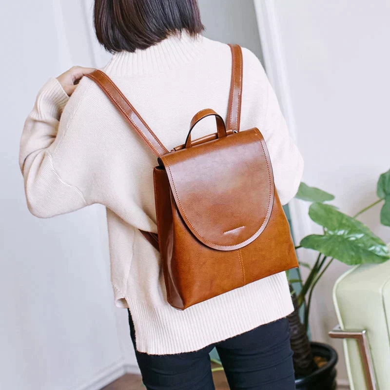 Aveline Faux Leather Backpack